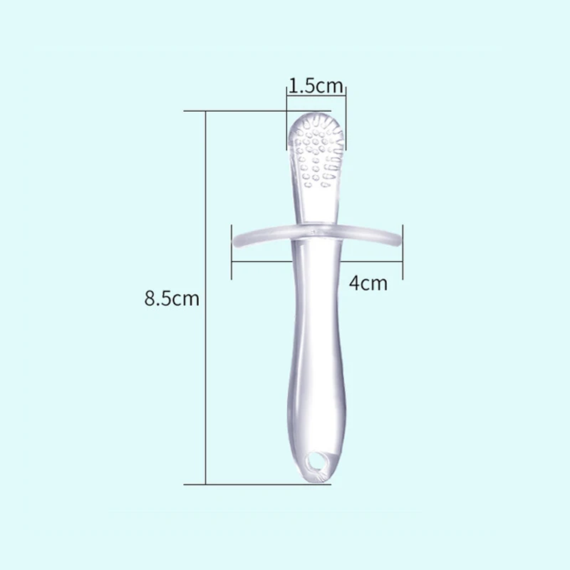 Baby Molar Stick Liquid Silicone Teething Toy Anti-Swallow Oral Care Baby Chewing Training Newborn Infant Elastic Teether Toys