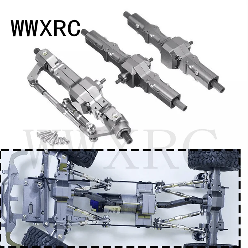 

Обновленная металлическая передняя/задняя мостовая ось для WPL D12 C14/C24 JJRC B14/B24 RC грузовик Радиоуправляемый автомобиль запчасти