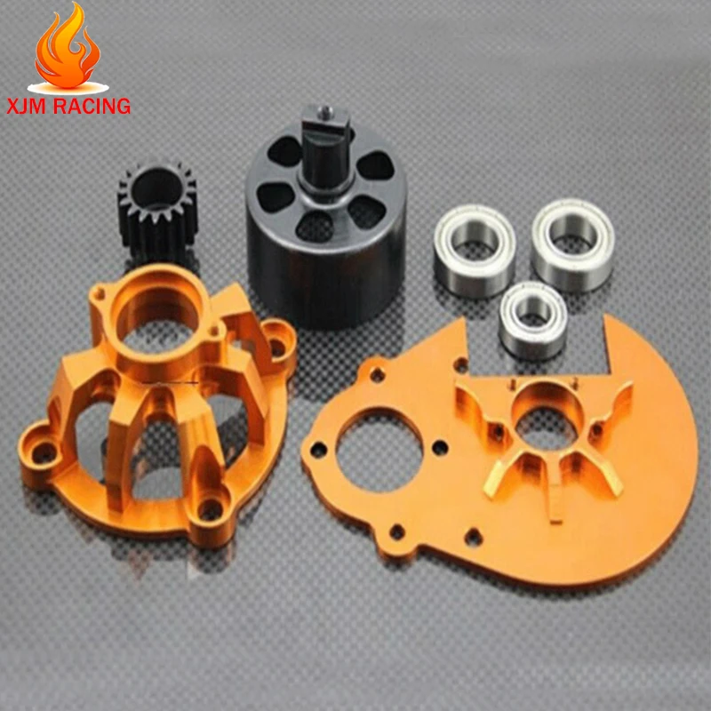 CNC Alloy Clutch Bell Carrier Set for 1/5 GTB Racing Hpi Rofun Rovan Km Mcd Baja 5B 5T 5SC Truck Rc Car Toys Parts