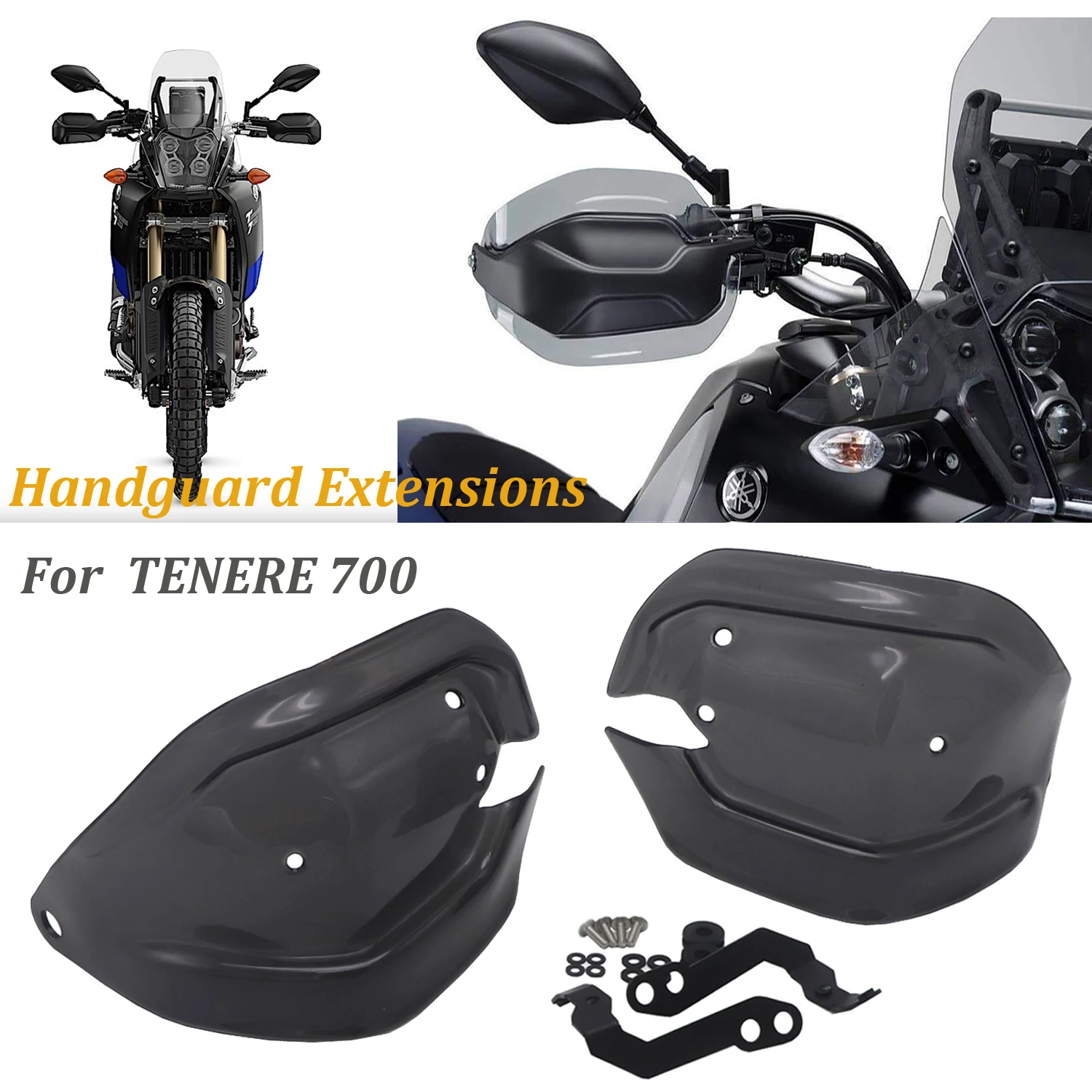 NEW Motorcycle Handguard Extensions Hand shield Protector Windshield For YAMAHA TENERE 700 Tenere700 2019 2020