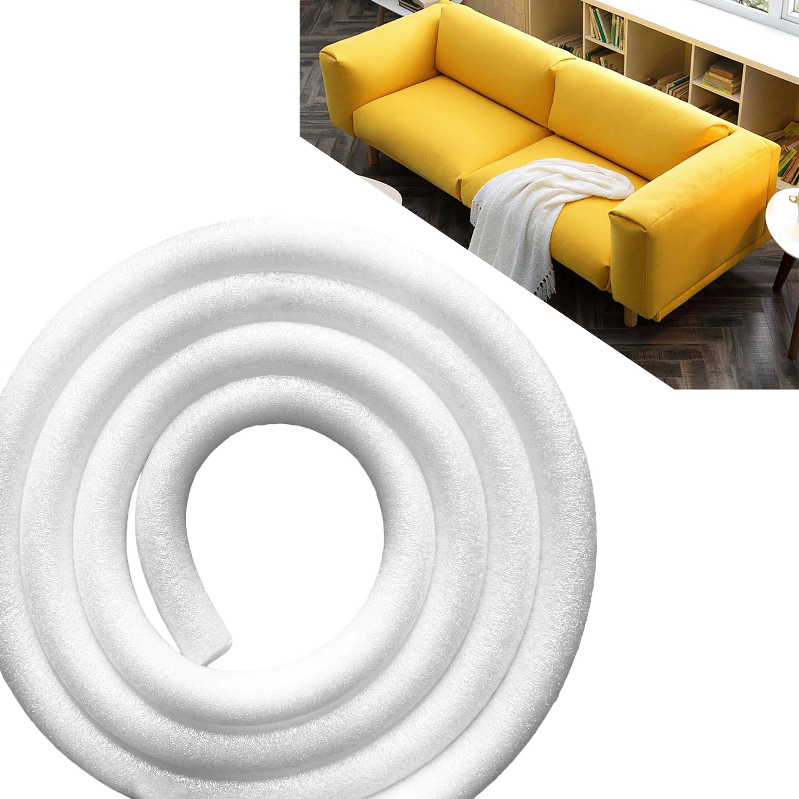 Anti Slip Foam Strips Slipcovers for Sofas, 3m/5m Foam Strips Couch Covers, Foam Grips for Couch Slipcovers, Sofa Foam Sticks