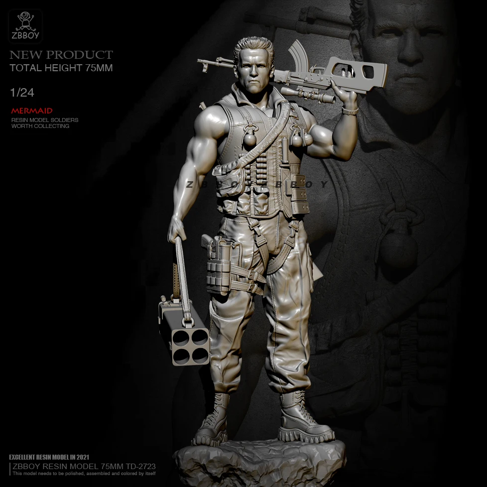 

H75mm 1/24 Resin model kits figure DIY self-assembled TD-2723