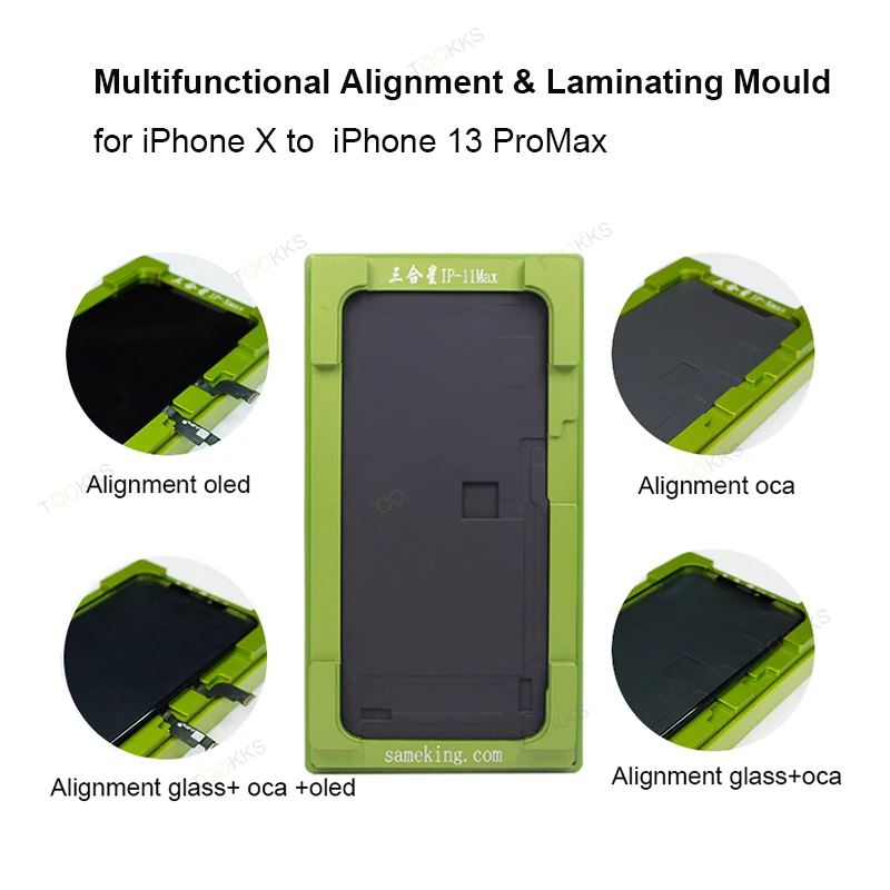 Universal LCD OCA Alignment Laminating Mold Touch Screen Glass Frame TP OCA Laminate Mould Unbent Flex Cable For iPhone Repair