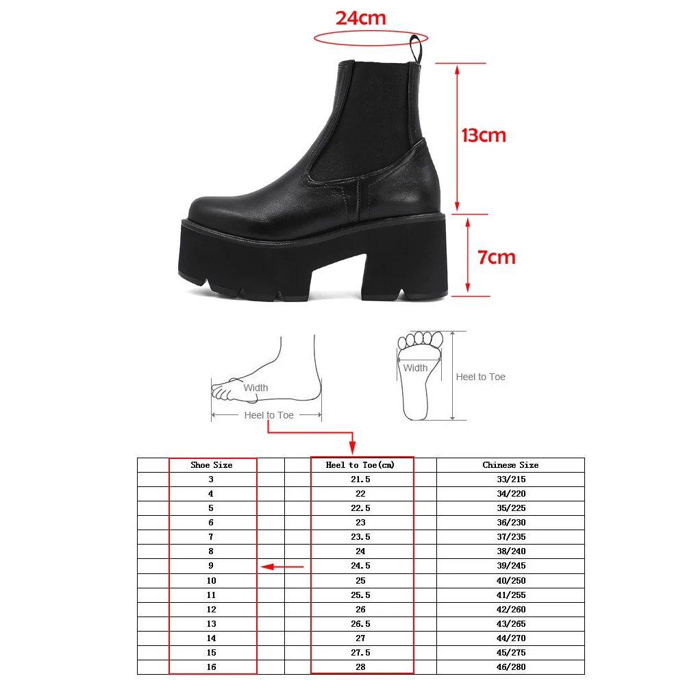 Black Chunky Motorcycle Boots For Women Platform Ankle Boots Ladies Street Punk Boots Spring Autumn Short Boots Shoes Brown