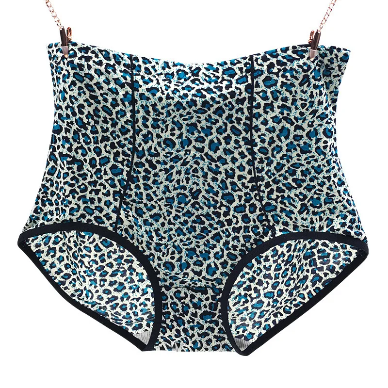 Women\'s underwear leopard print sexy seamless high waist Ice Silk Seamless high quality female panties ladies lingerie