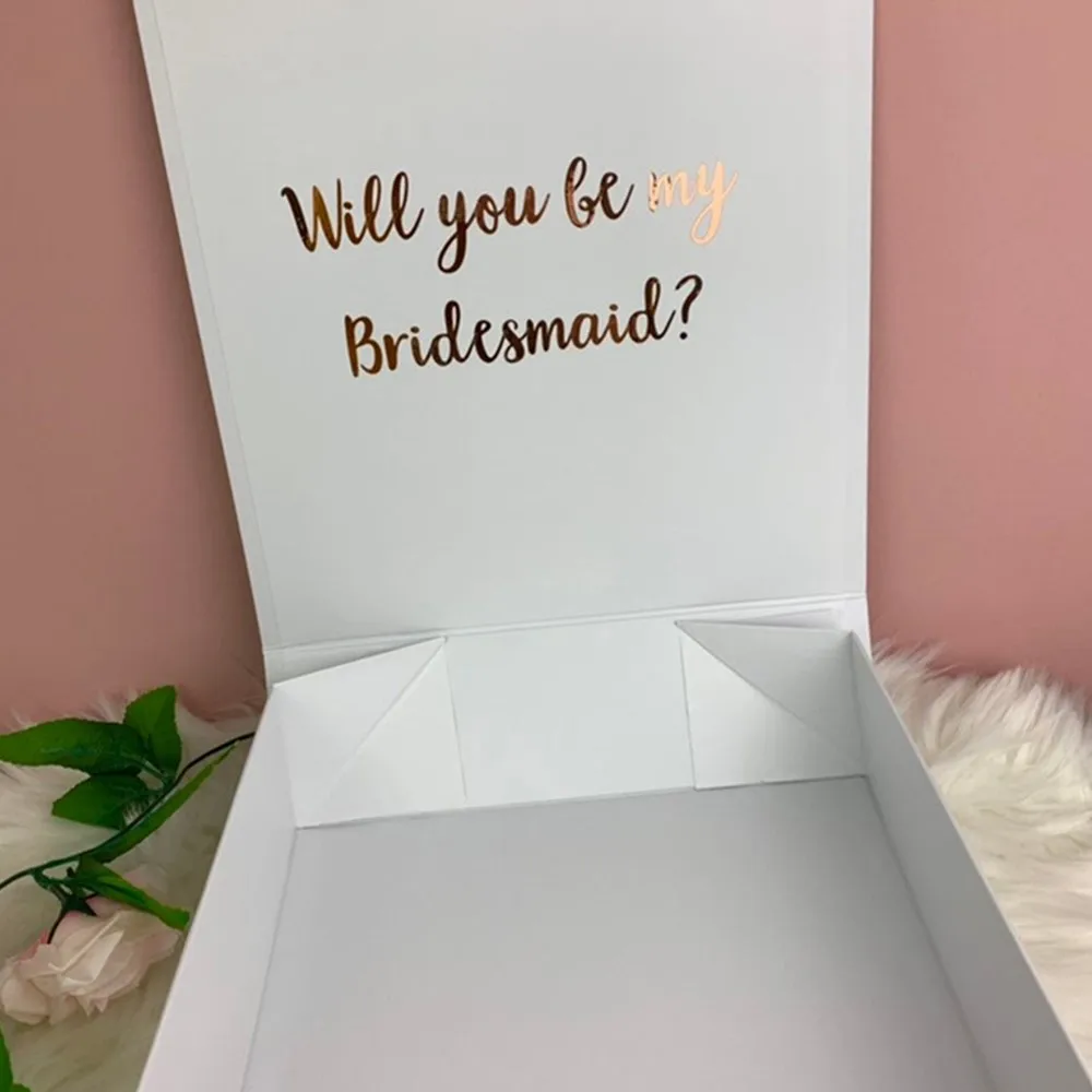 personalized Be Real Foil My Bridesmaid gift box, Be My Maid Of Honour, Bridesmaid Proposal Box,Will you be my bridesmaid box