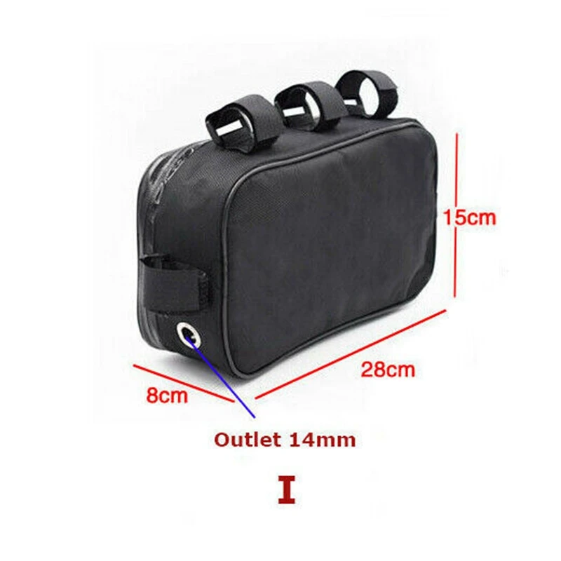 Bicycle Battery Bag Bike Tube Frame Pack Bag Case  Storage MTB Ebike Saddle Bike Bag Bike Accessories Bags Waterproof 28x15x8cm