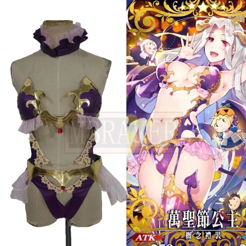 

Fate/Grand Order FGO Halloween princess Irisviel Uniform Carnival Birthday Party Cosplay Costume Custom Made Any Size