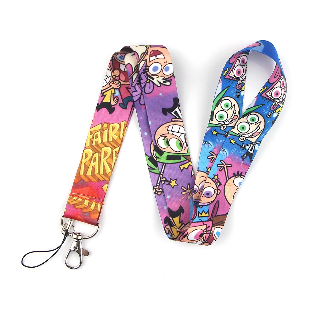 YL961 Wholesale Cartoon Character Lanyard For Keychain ID Card Cover Mobile Phone Badge Holder Key Ring Neck Straps Accessories