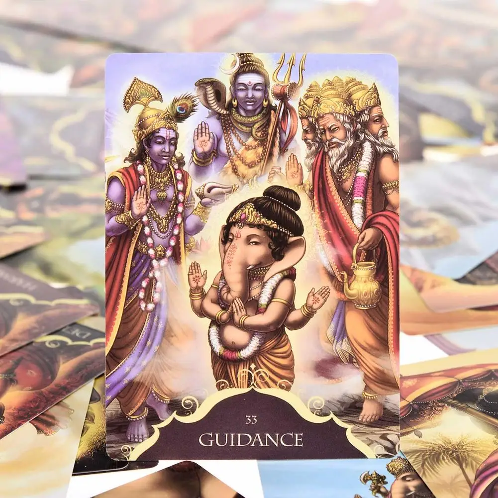 New Tarot Cards Whispers Of Lord Ganesha Oracle Tarot Table Game English Divination Tarot ​Family Party Playing Cards