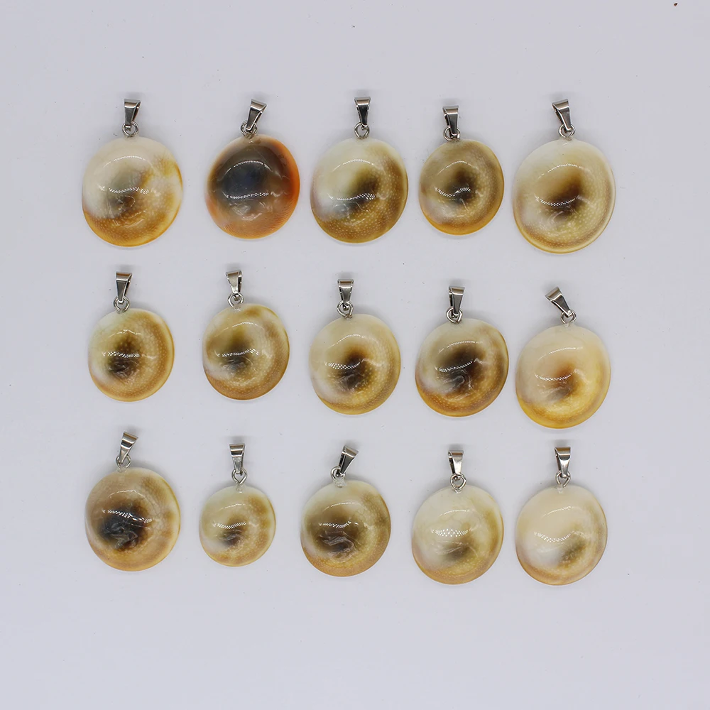 Z wholesale natural stone animal pendant, snail pendant, natural shell jewelry accessories 50PCS, free shipping TR-010