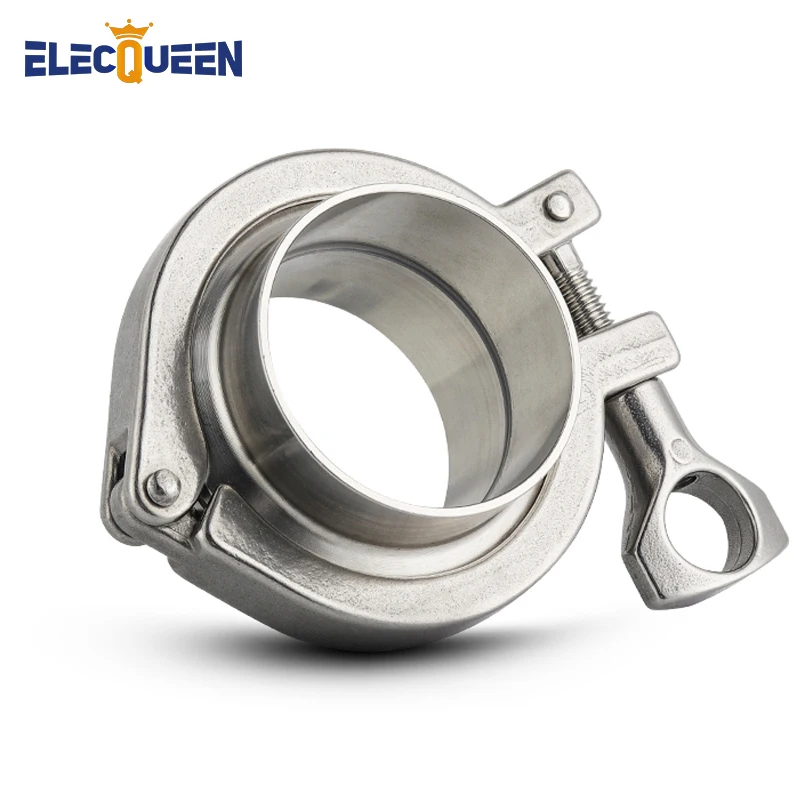 

38mm 51mm Sanitary Flange Pipe Weld Ferrule + Tri Clamp + PTFE or Silicone Gasket Stainless Steel SUS SS 304 triclamp