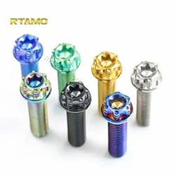 Motorcycle Titanium Bolts Torx  Flanged Race Spec Head Screws with Holes M8x12/16/20/25/30/35/40/45/50/60mm