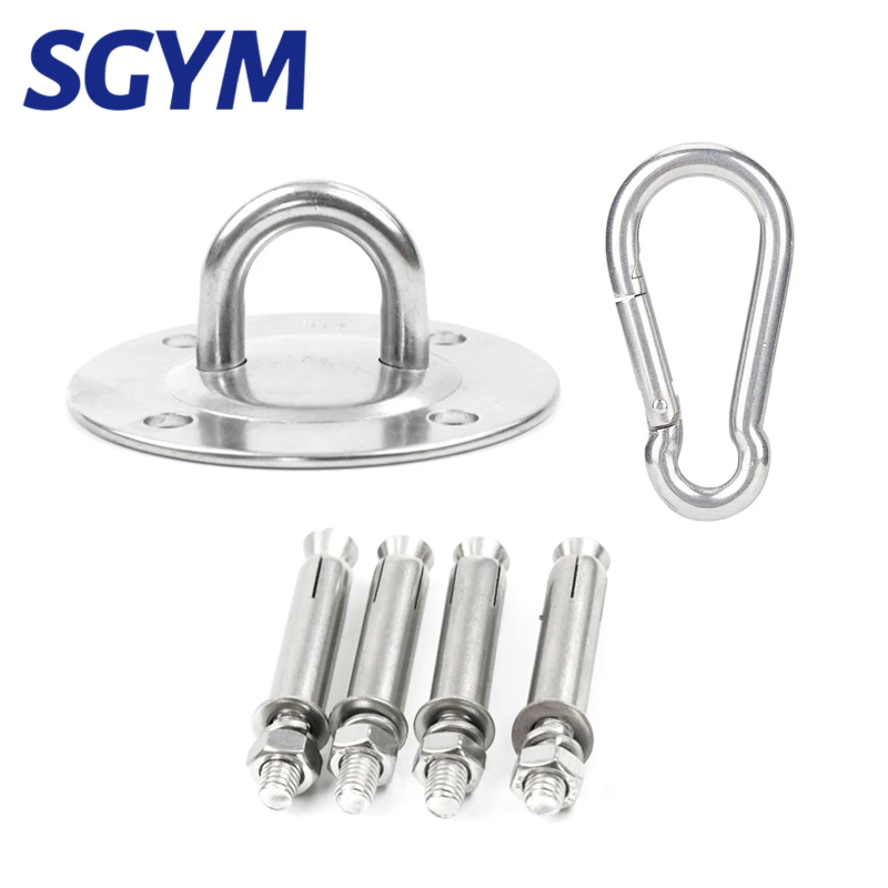 Thép Không Gỉ 304 Treo Võng Gắn Trần Móc Treo Mỏ Neo Móc Áo Tập Gym Trên Không Tập Yoga Xoay Treo Bộ