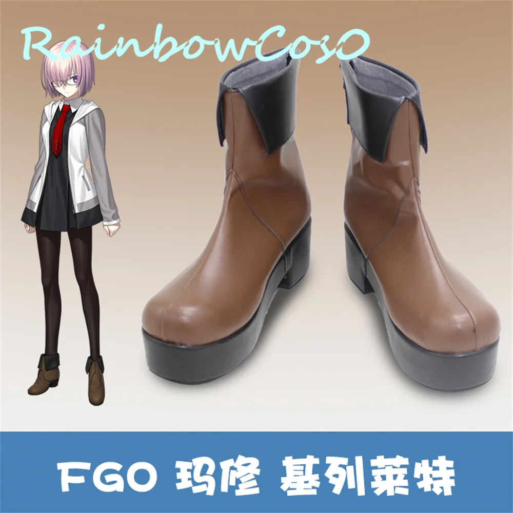 

FGO Fate Grand Order Mash Kyrielight косплей обувь сапоги игры аниме карнавал вечерние НКА Хэллоуин Рождество Rainbowcos0 W2094