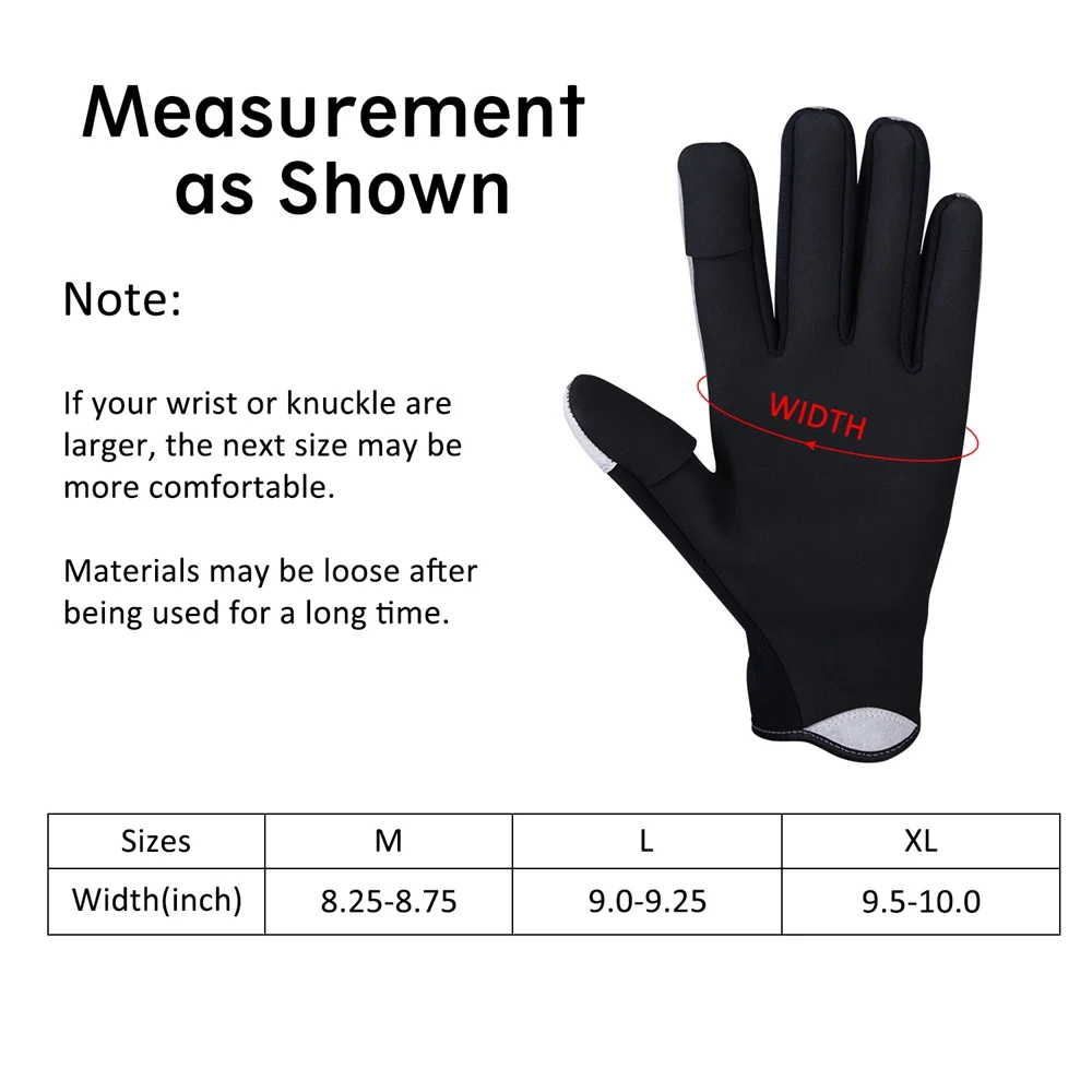 Goture Winter Gloves Waterproof Cycling Windproof Outdoor Sports  2 Fingers Cut S M L XL Warm 100%