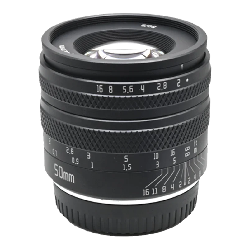 Rock Star 50mm F2 Volle Rahmen Manuelle Fokus Große blende Kamera Linsen für sonyA7M3 R4 CanonR5R6 Nikon Z5 Z6 z7 Fuji XT4 XT3