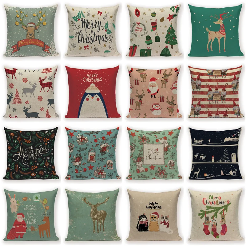 Christmas Decorations for Home Bed Linen New Year\'S Decor Pillowcase Xmas Decoration Gifts for The New Year Santa Christmas 2019