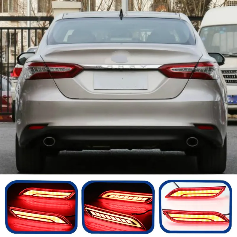 

For Toyota Camry SE XV70 2018 2019 Multi-functions Car LED Rear Fog Lamp Bumper Light Brake Light Auto Turn Signal Reflector