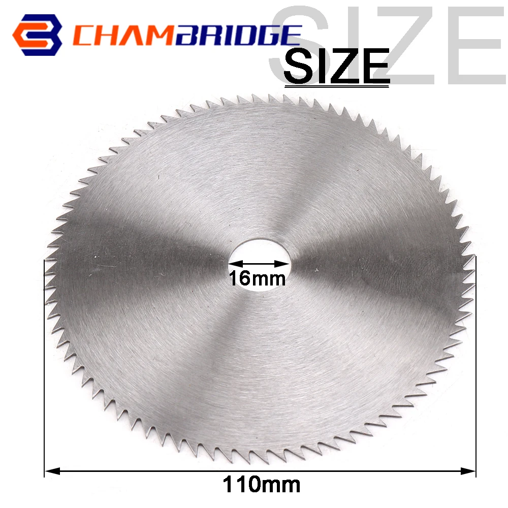 Imagem -02 - Lâmina de Serra de Madeira de 45 Polegadas 110 mm 79 Dentes 80 Dentes Lâmina de Serra Circular para Corte de Madeira Carboneto de Plástico Disco de Corte 16 mm 20 mm Furo