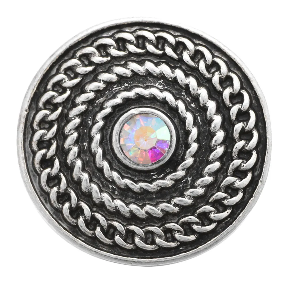 5pcs/lot Snap Button Jewelry Ginger Charms 40 Style AB Crystal Rhinestone Snap Buttons Fit 18mm Snap Bracelet Necklace for Women