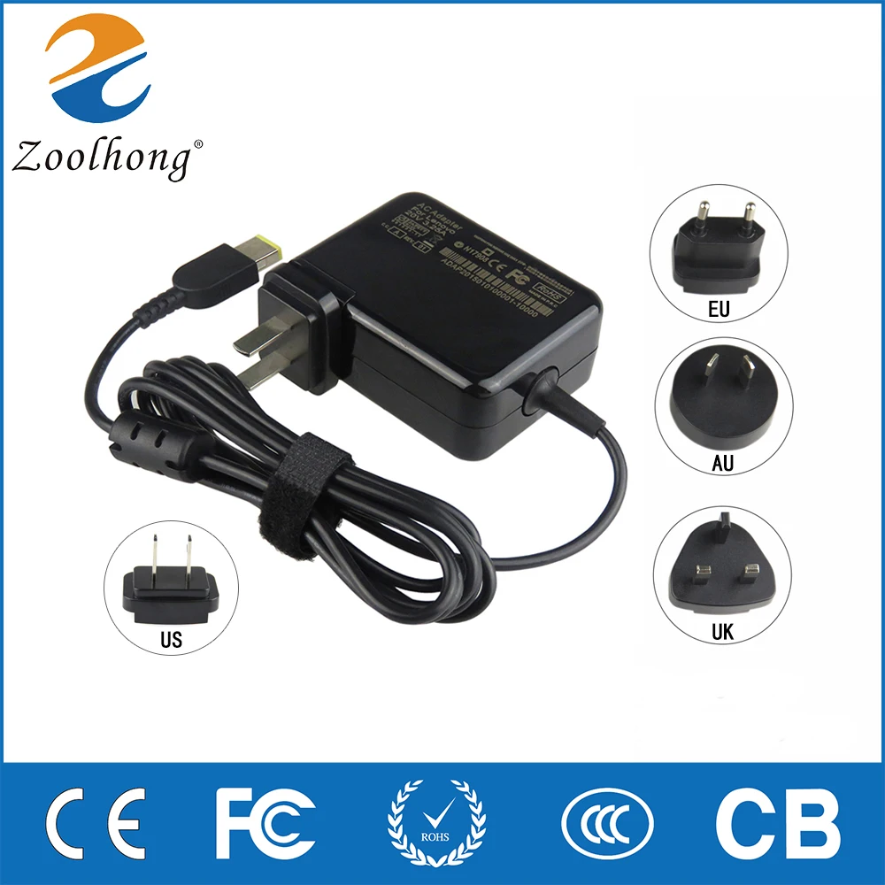 

20V 3.25A 65W USB Pin With 4 AC Plugs Original Zoolhong AC Adapter for Lenovo Yoga2 Pro E555 E540 M490s S410P Laptop Adapter