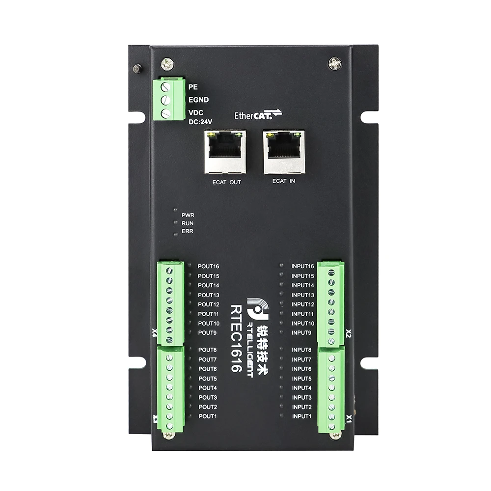 FieldBus Communication Ethercat Slave lO Module 16 NPN Single-ended Common Anode Input Ports Ad 16 Common Cathode Output Ports