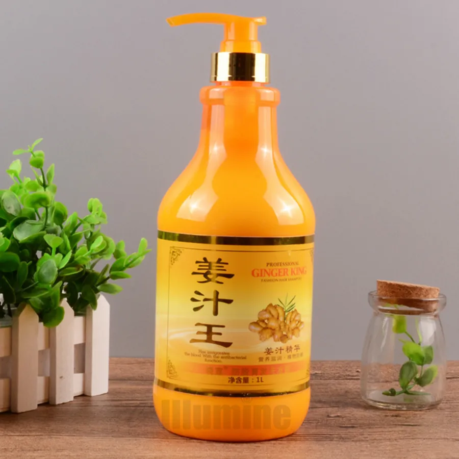 

Ginger Essence Shampoo Hair care Nourishes Plants Prevents Hair Loss Softening Nourishing Shampoo 1L Salon Equipment