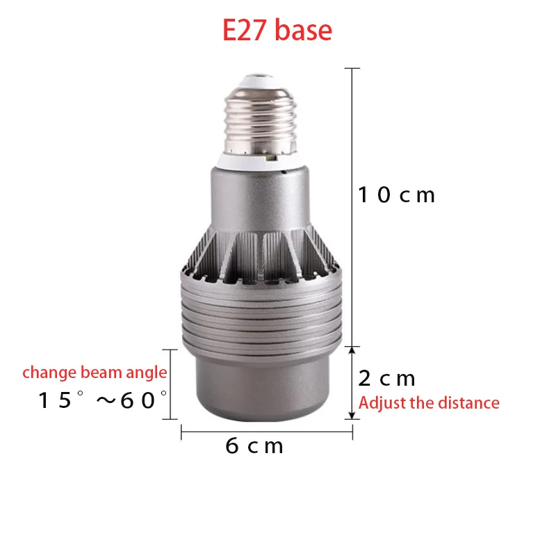 E27 Focusing LED COB Bulb Adjust Focalization Aperture Dimmable Spotlight Chandelier Restaurant Dining Art room Mural Gallery