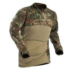 Mege Men Military Tactical T Shirt Gym Camouflage Army Long Sleeve tee Soldiers Combat Clothing Airsoft Uniform Shirt