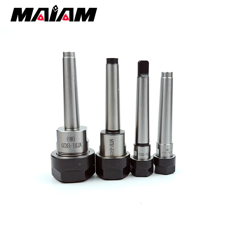 mta1 mtb1 ER11 ER16 ER20 cnc tool holder morse No. 1 tool holder  rear pull flat tail mt1 CNC center tool holder er collet chuck