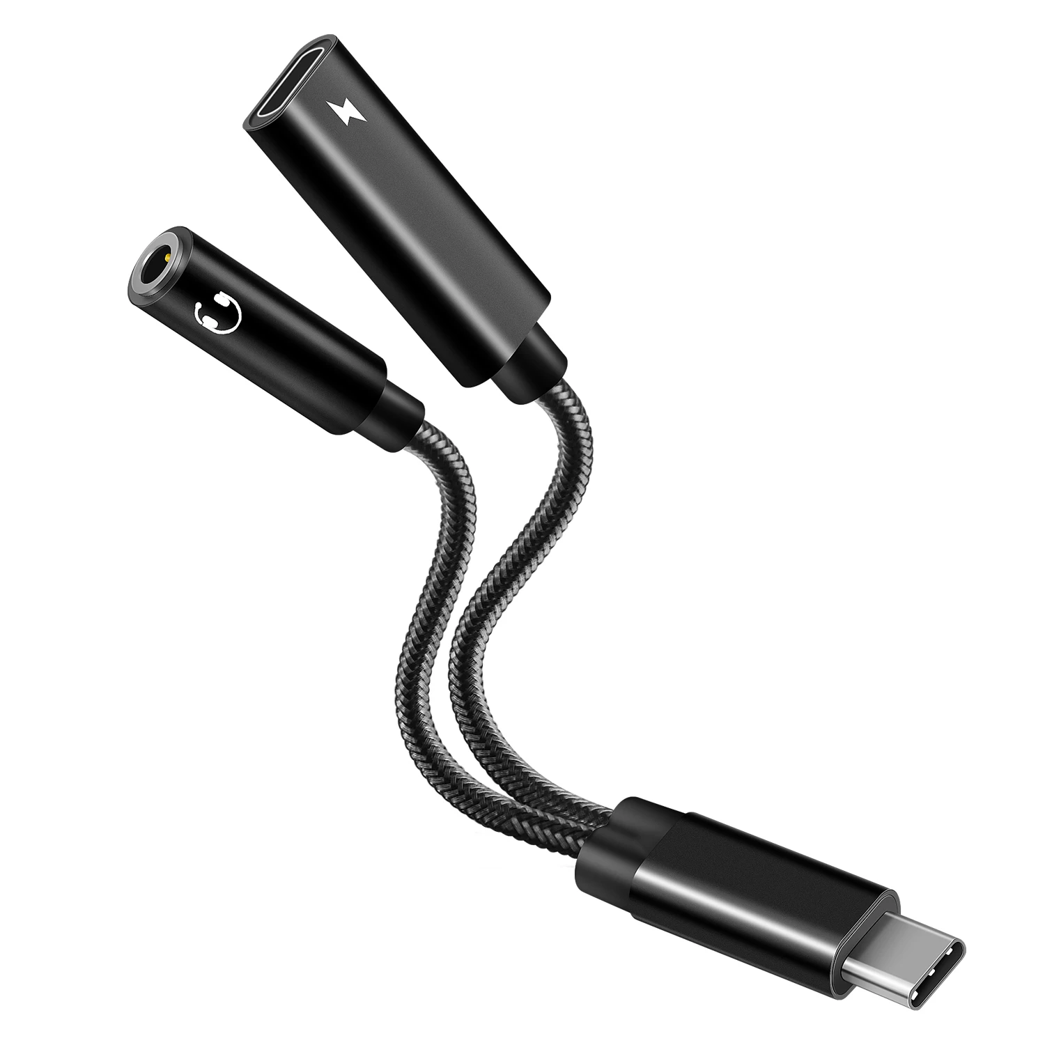 

Аудио адаптер 2 в 1, 32 бит/384 кГц, с USB C на 3,5 мм
