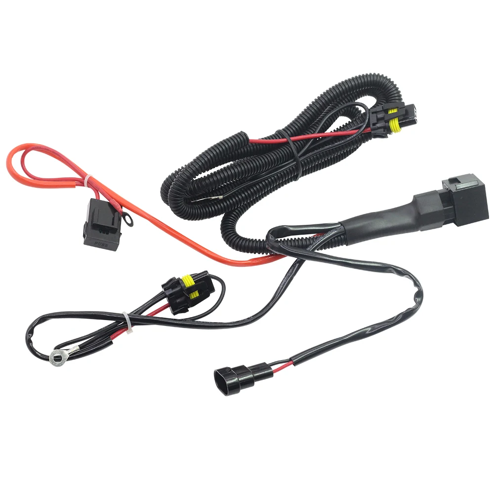Buildreamen2 H1 H3 H7 H8 H9 H11 9005 9006 9012 HID Xenon Kit Wire Relay Harness Wiring For Car Headlight Fog Light 35W 55W 12V
