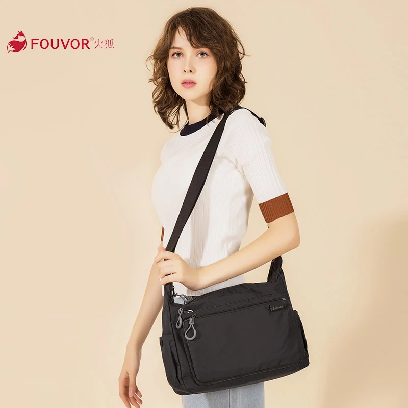 Fouvor Shoulder Bags 2024 NEW Fashion Women Business Casual Large Capacity Oxford Canvas Bag Casual Nylon Messenger Bag 2802-06