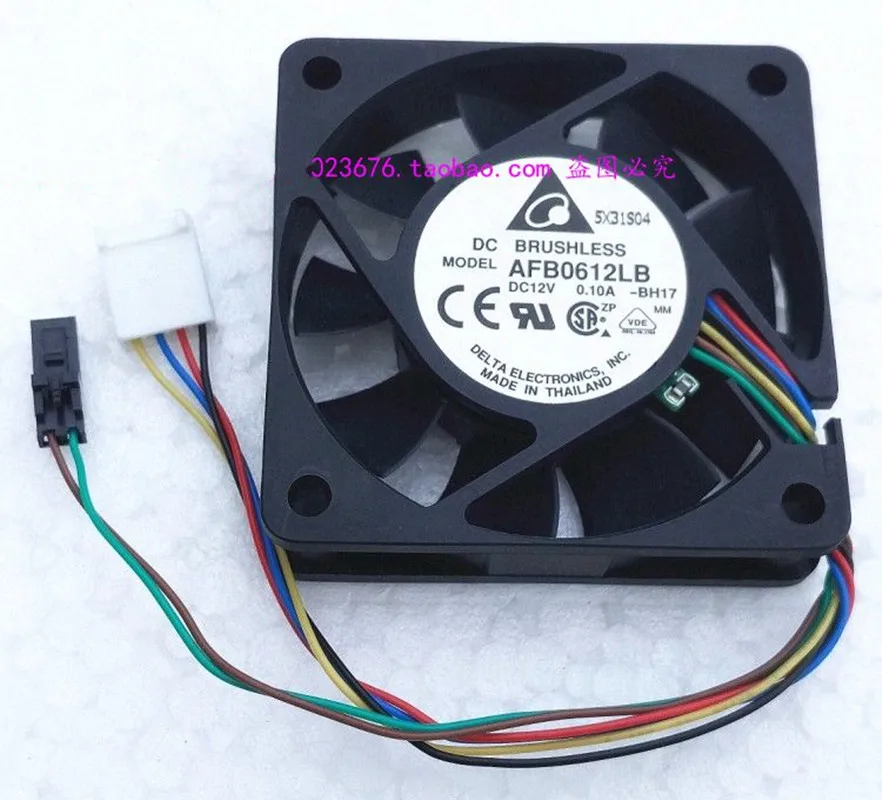 

Delta AFB0612LB -BH17 60x60x15mm 6015 60MM CPU Fan Comptuter Case Cooling Fan 12V 0.1A With 4pin PWM