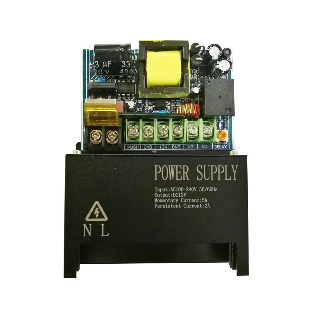Small Volume Access Power Supply 100-240 Wide Volage Input  12V2A Power Output 0~15S Unlocking Time Adjustment