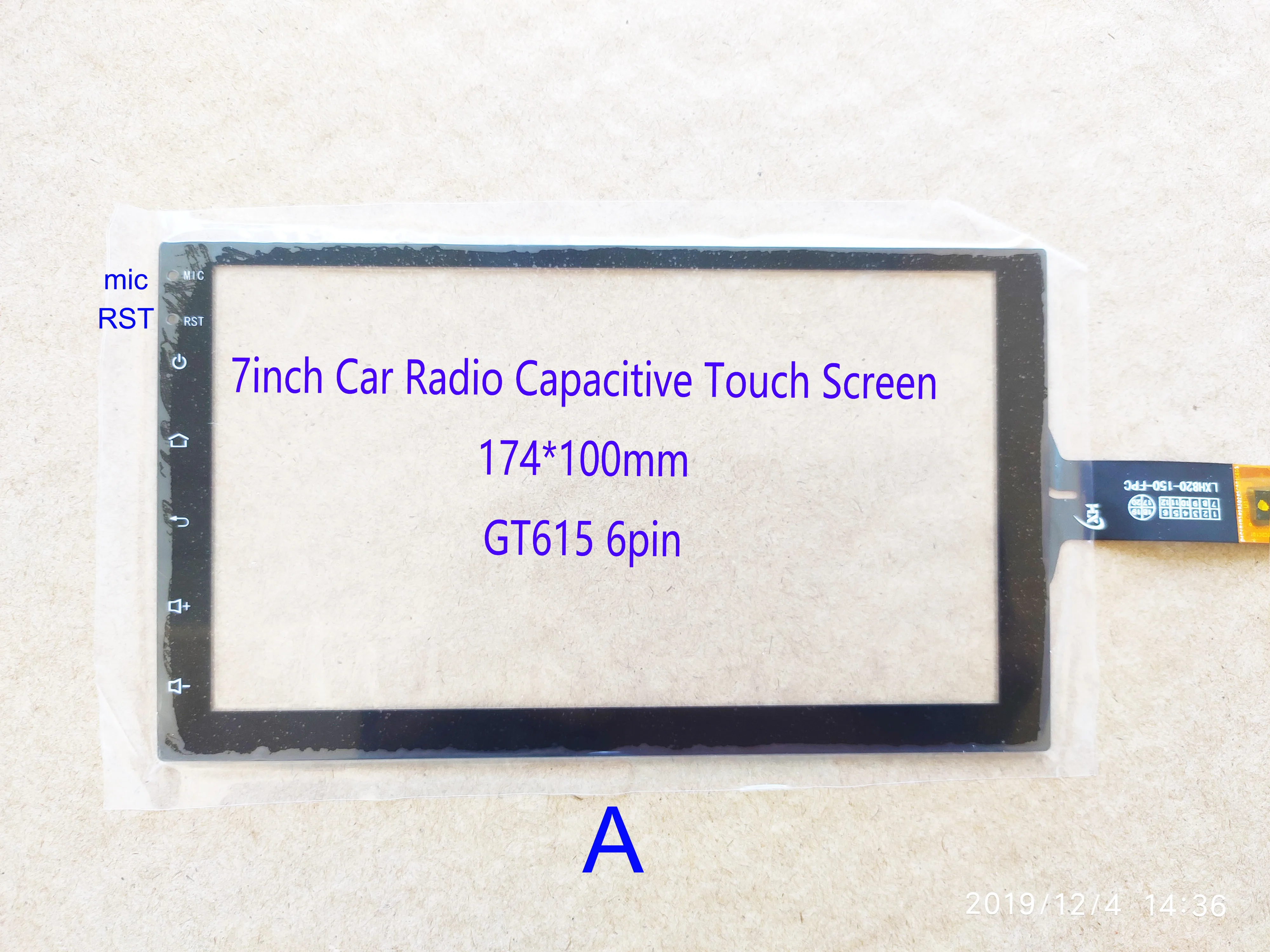 Digitalizadores de sensores de 7 pulgadas, pantalla táctil de 174x100mm, 6 pines, GT615, LXH820-150-FPC, LXH-TPC0037-677-V3 H, LXH-TPC0013-0021-V5,