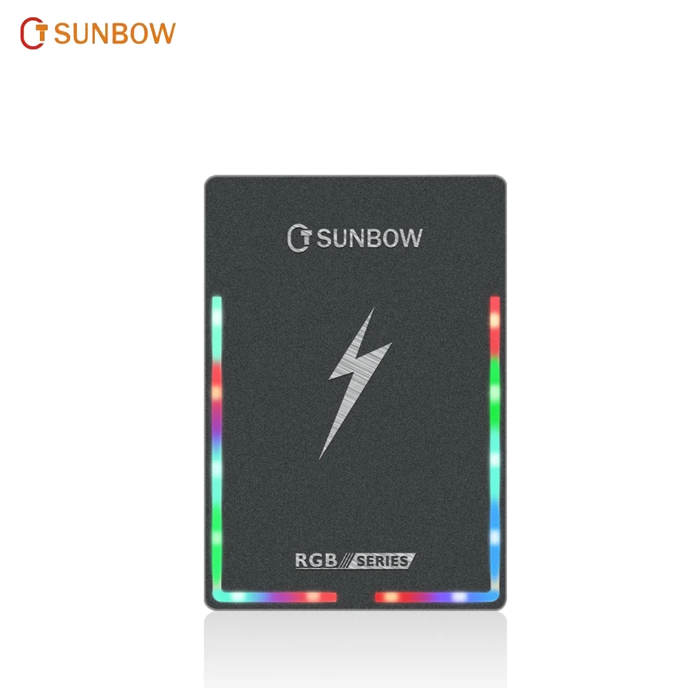 TCSUNBOW 2.5'' RGB SSD SATA3 120GB 240GB 480GB 1TB Solid State Drive Lighting HDD For service Laptop