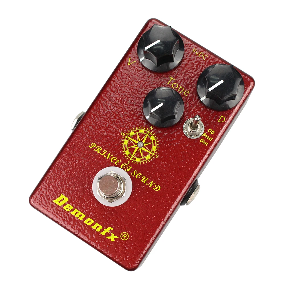 Demonfx-Prince of Sound Pédale d\'overdrive pour guitare, effet de chœur, boost de distorsion, accessoires de haute qualité, nouveau