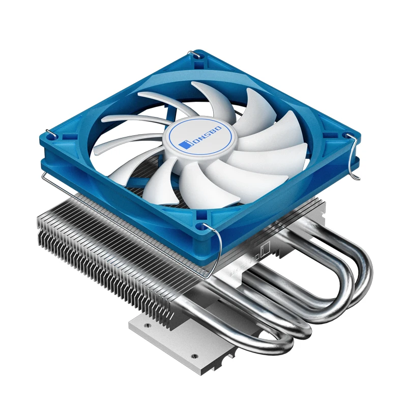 Imagem -02 - Jonsbo Hp400s Push-down Cpu Cooler Tubo de Calor Ultra-fino Itx Tudo-em-um Radiador 4pin Pwm Ventilador para Lga1700 115x 1200 Am4