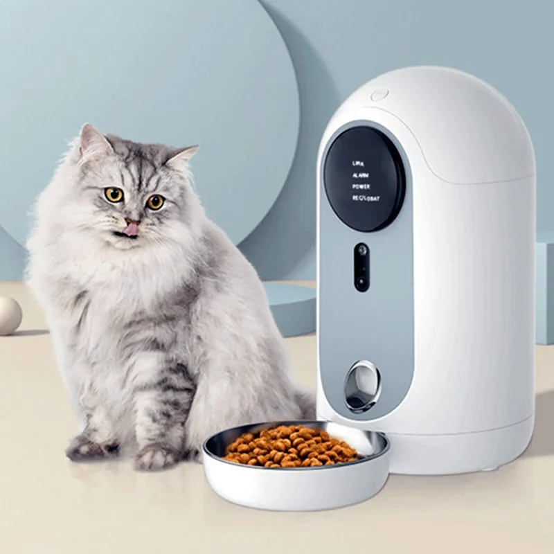 Automatic Smart Pet Feeder, Voice Record, Timed Dog Food Bowl, Stainless Steel, LCD Screen, Cat Timer, Food Dispenser