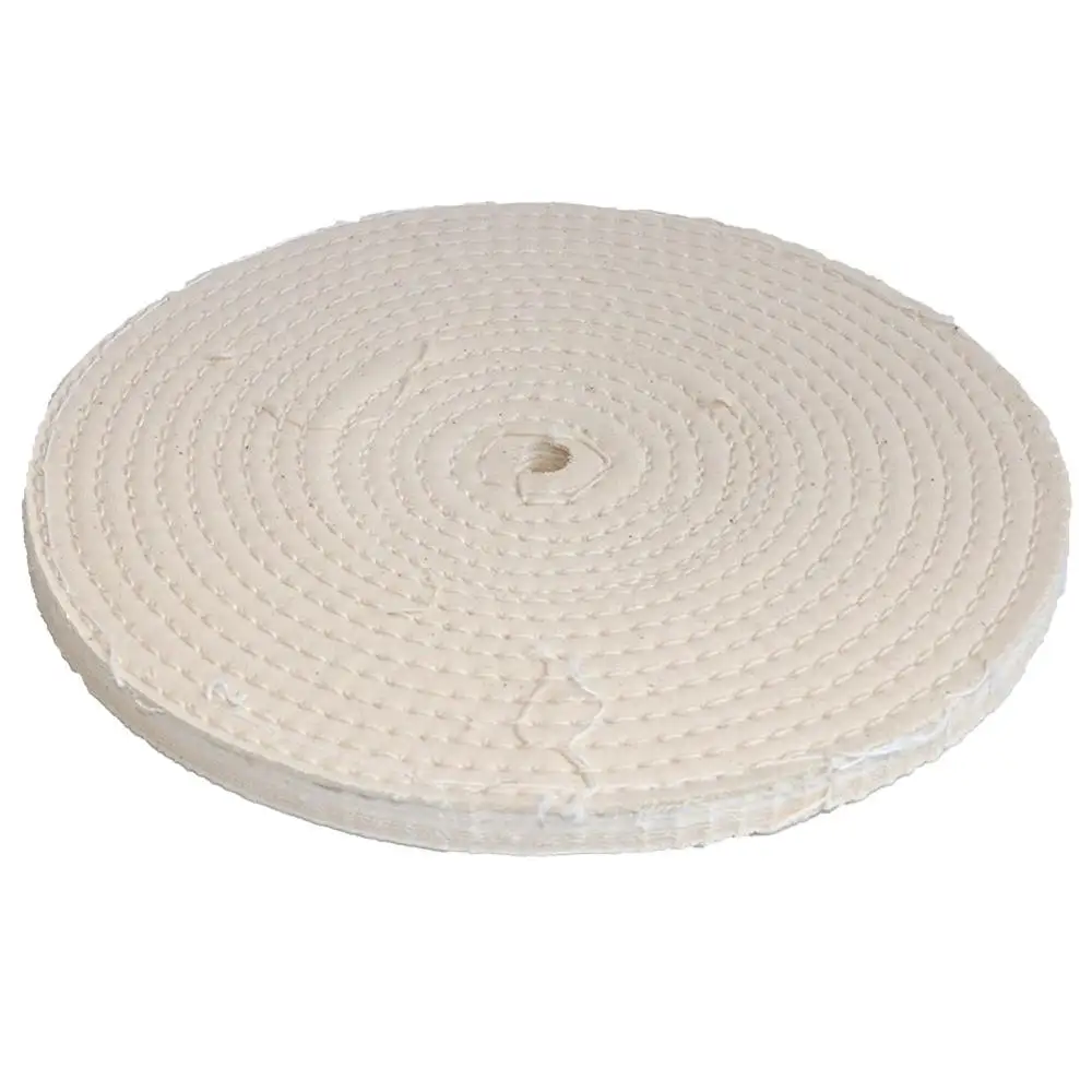Roda de polimento de pano de algodão 3-8 com encaixe, roda de polimento para espelho matel de 75-200mm, 1 peça