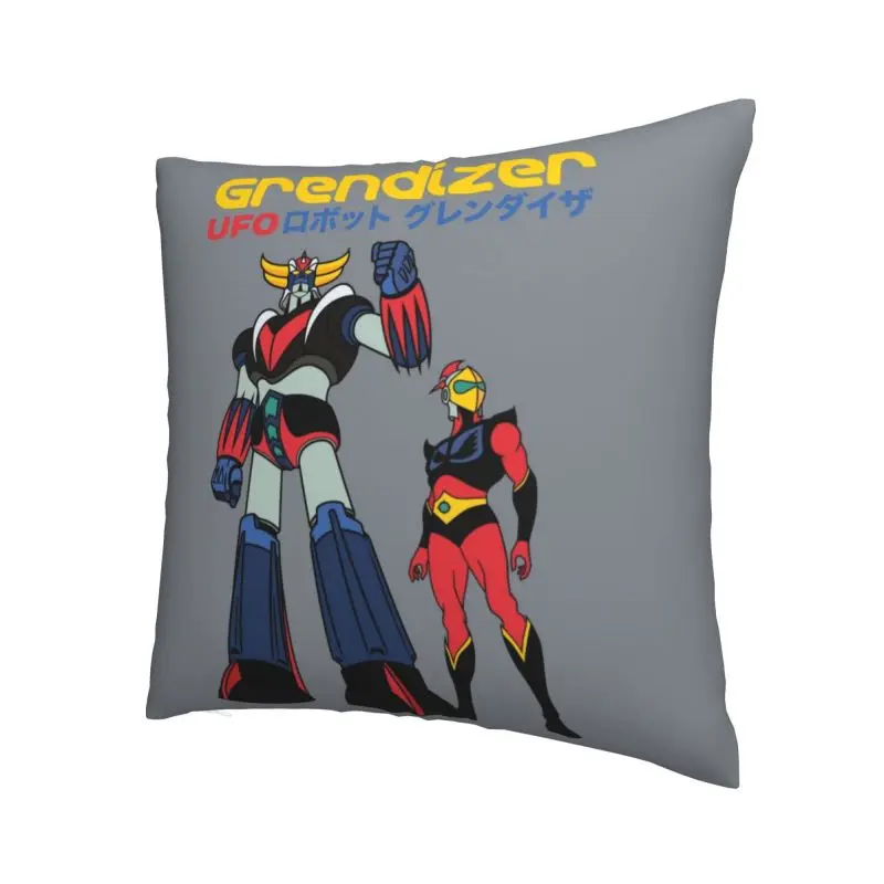 Actarus Grendizer Ufo Robot Cushion Cover Print Goldorak Anime Throw Pillow Case for Living Room Cool Pillowcase Home Decoration