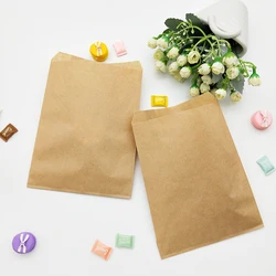 25pcs DIY Small Paper Gift Bag Natural Kraft Paper Bags Party Bags Candy Snack  Favor Bags Wedding Birthday Brown Paper Bags