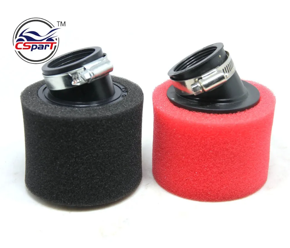 32MM 35MM 38MM 42MM 44MM 48MM 58MM Sponge bent Adapter Air filter Mini Moto Dirt Pit Bike ATV Quad Scooter Buggy Parts