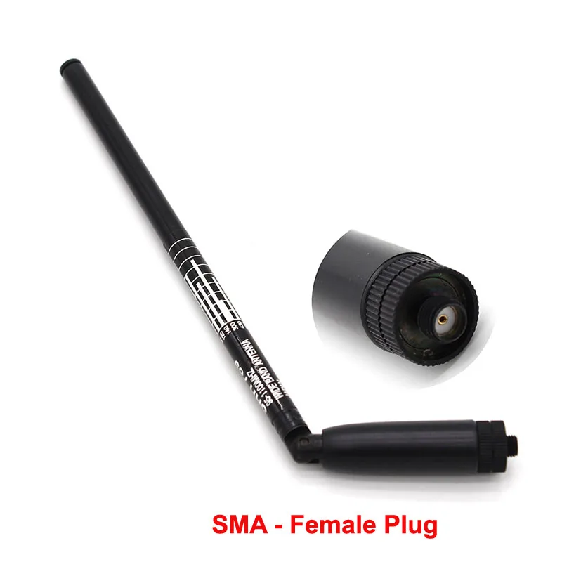 

SRH789 SMA-Female 95-1100MHz Wide Band Foldable Telescopic Antenna For BAOFENG UV-5R UV-82 BF-888S HYT TYT Walkie Talkie SRH-789