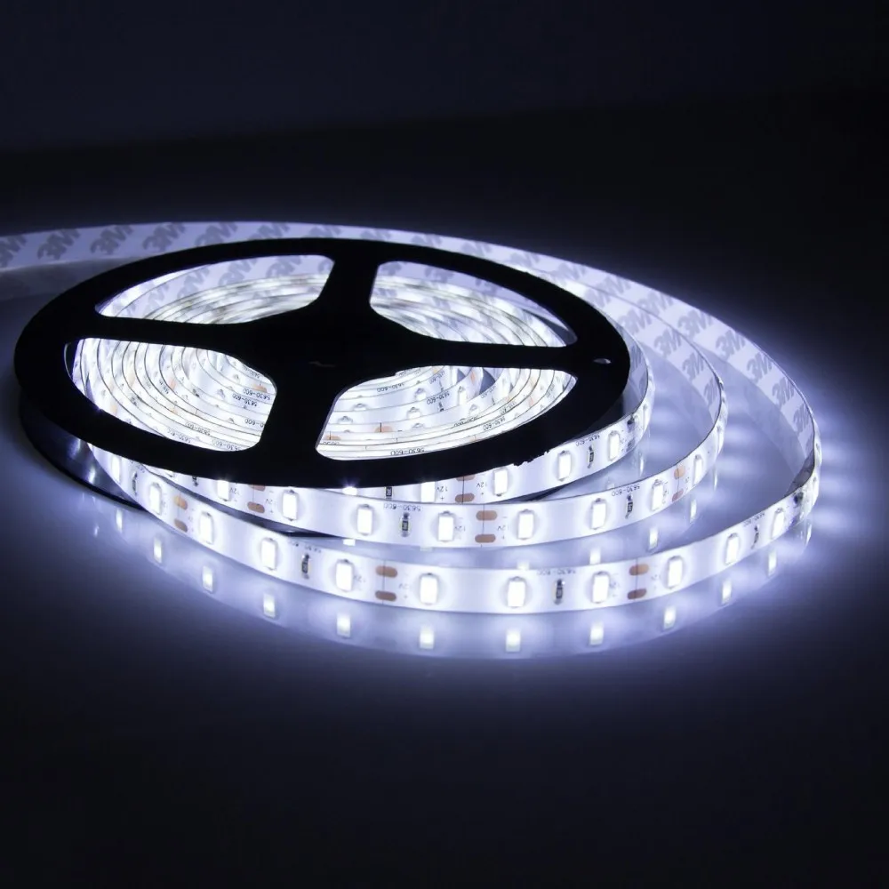 5M / Roll White / Warm white 300 LED Strip light String Ribbon 5630 SMD lamp Tape More Bright Than 2835 3528 5050 For Decorative