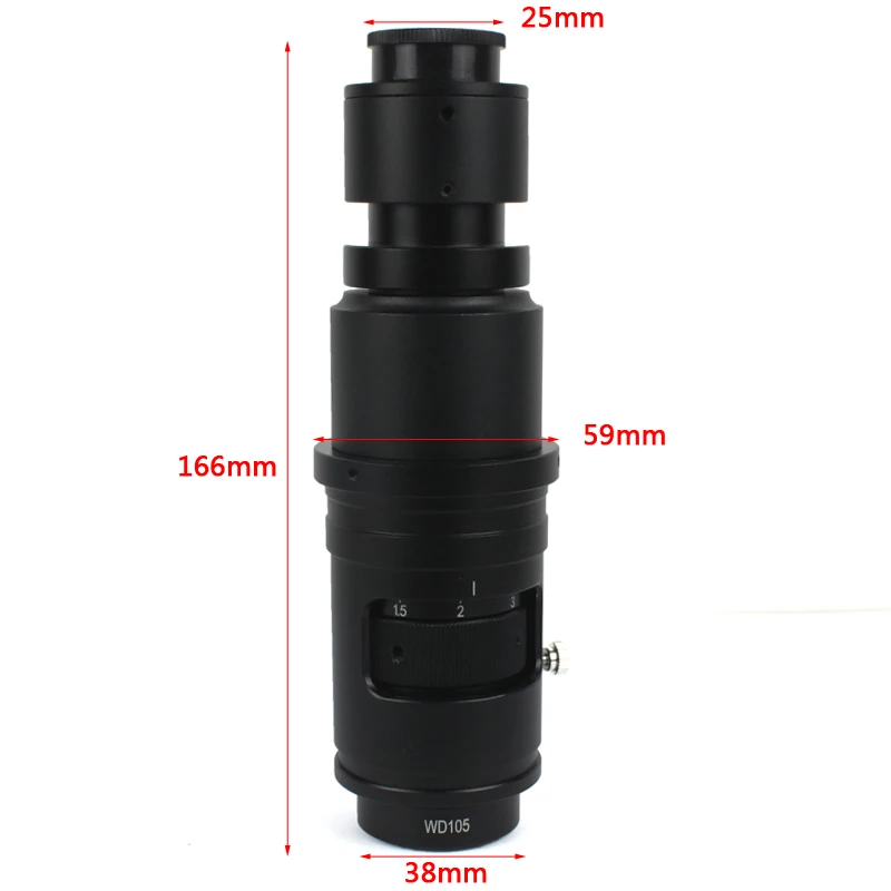 Adjustable 180X 120X 300X 200X 130X Zoom C-mount Lens 0.7X~4.5X Magnification 25mm For HDMI USB Industry Video Microscope Camera