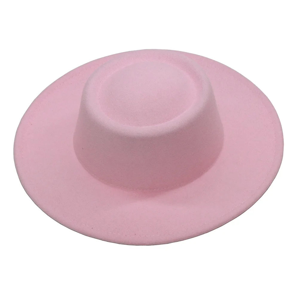 Fedora-Hüte für Damen und Herren, 8,5 cm breite Krempe, Jazz-Hüte aus Wollfilz, 2023, britischer Stil, formelle Panama-Mütze – Detail 10
