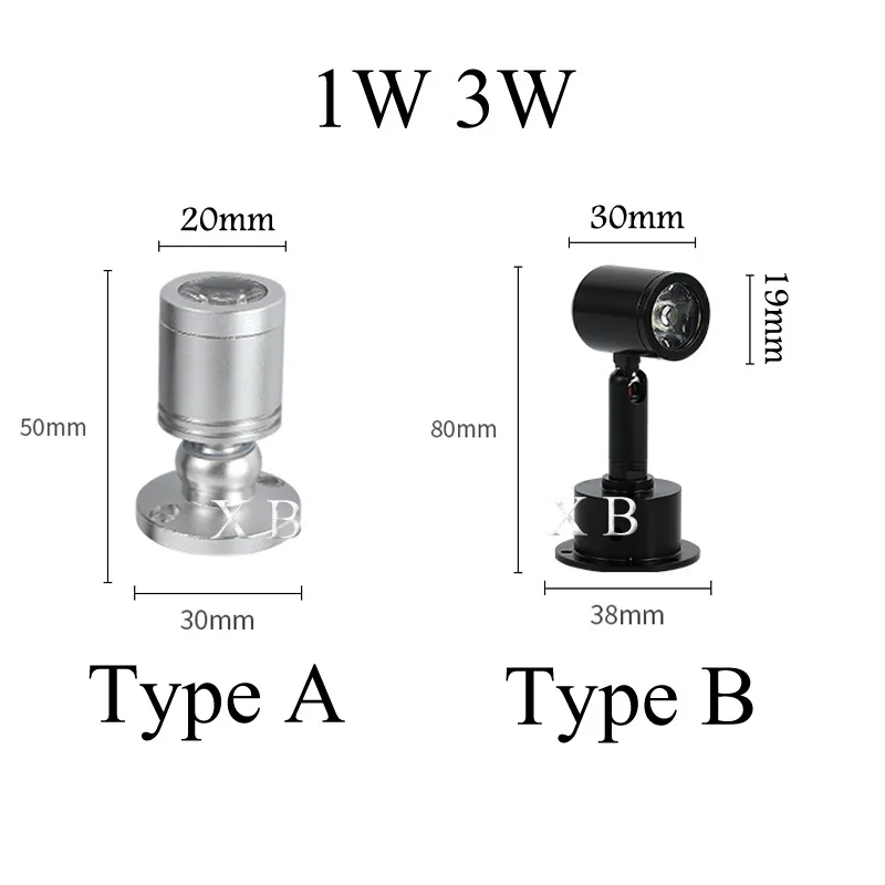 3W LED Surface mount cabinet mini spot light 110V 220v downlight 12v dc jewelry show Include Led Driver 4000K Ceiling light lamp